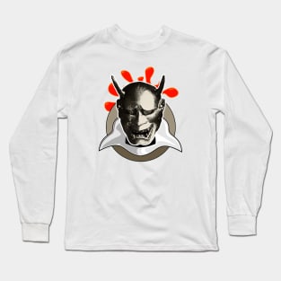 Devil Devil Samurai Mask Long Sleeve T-Shirt